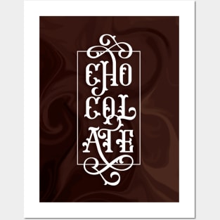 Chocolate Letters Posters and Art